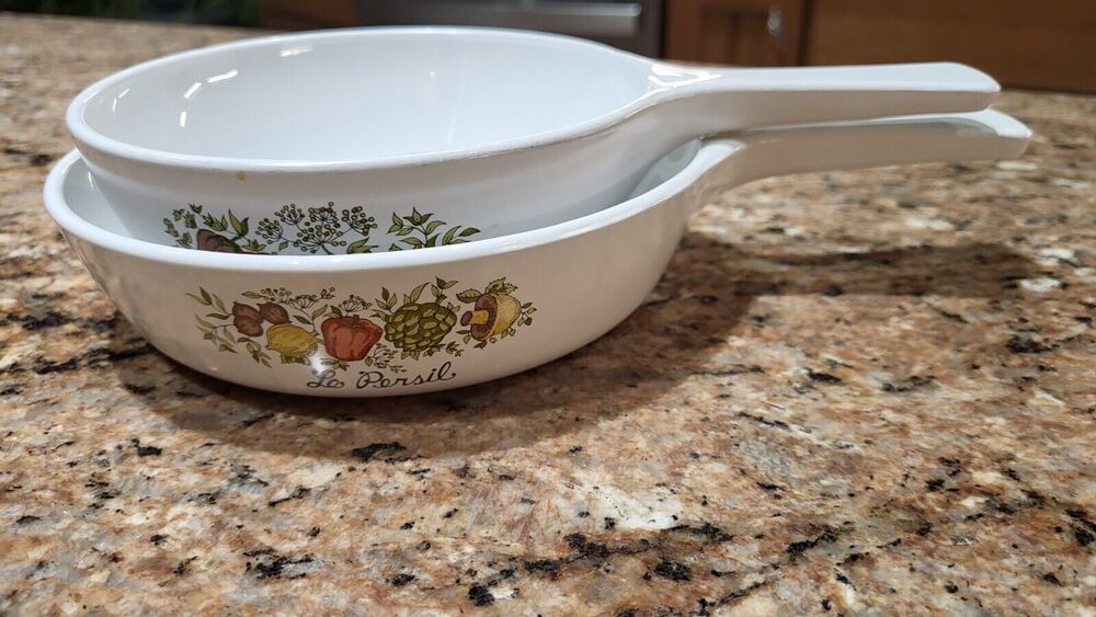 Corning Ware Spice of Life Menuettes (Set of 2) P-81-B, P-83-B No Lids